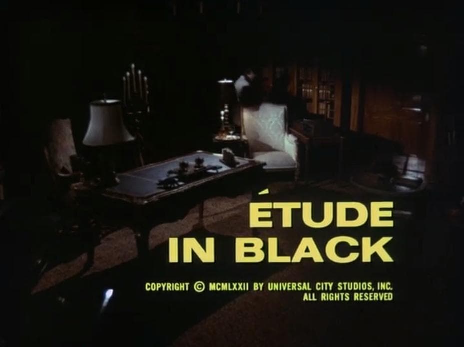 Étude in Black